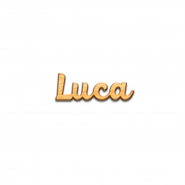 Decor nume Luca debitat laser